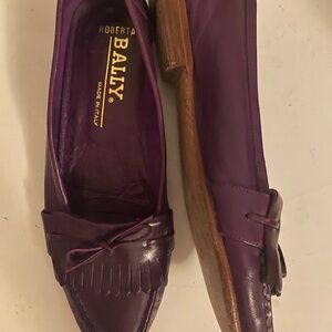 Vintage Bally Women's Purple Loafers